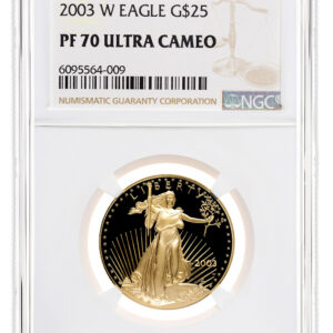 2003-W 1/2 oz Proof Gold Eagle $25 NGC PF70