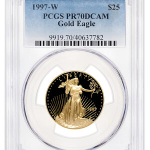 1997-W 1/2 oz Proof Gold Eagle $25 PCGS PR70