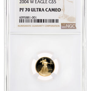 2004-W 1/10 oz Proof Gold Eagle $5 NGC PF70