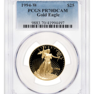 1994-W 1/2 oz Proof Gold Eagle $25 PCGS PR70