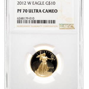 2012-W 1/4 oz Proof Gold Eagle $10 NGC PF70