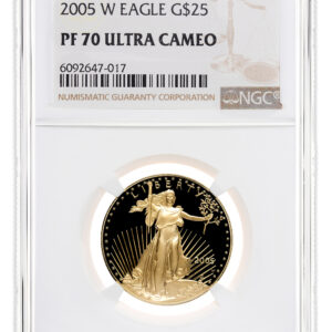 2005-W 1/2 oz Proof Gold Eagle $25 NGC PF70