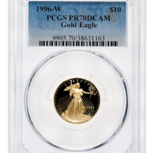 1996-W 1/4 oz Proof Gold Eagle $10 PCGS PR70