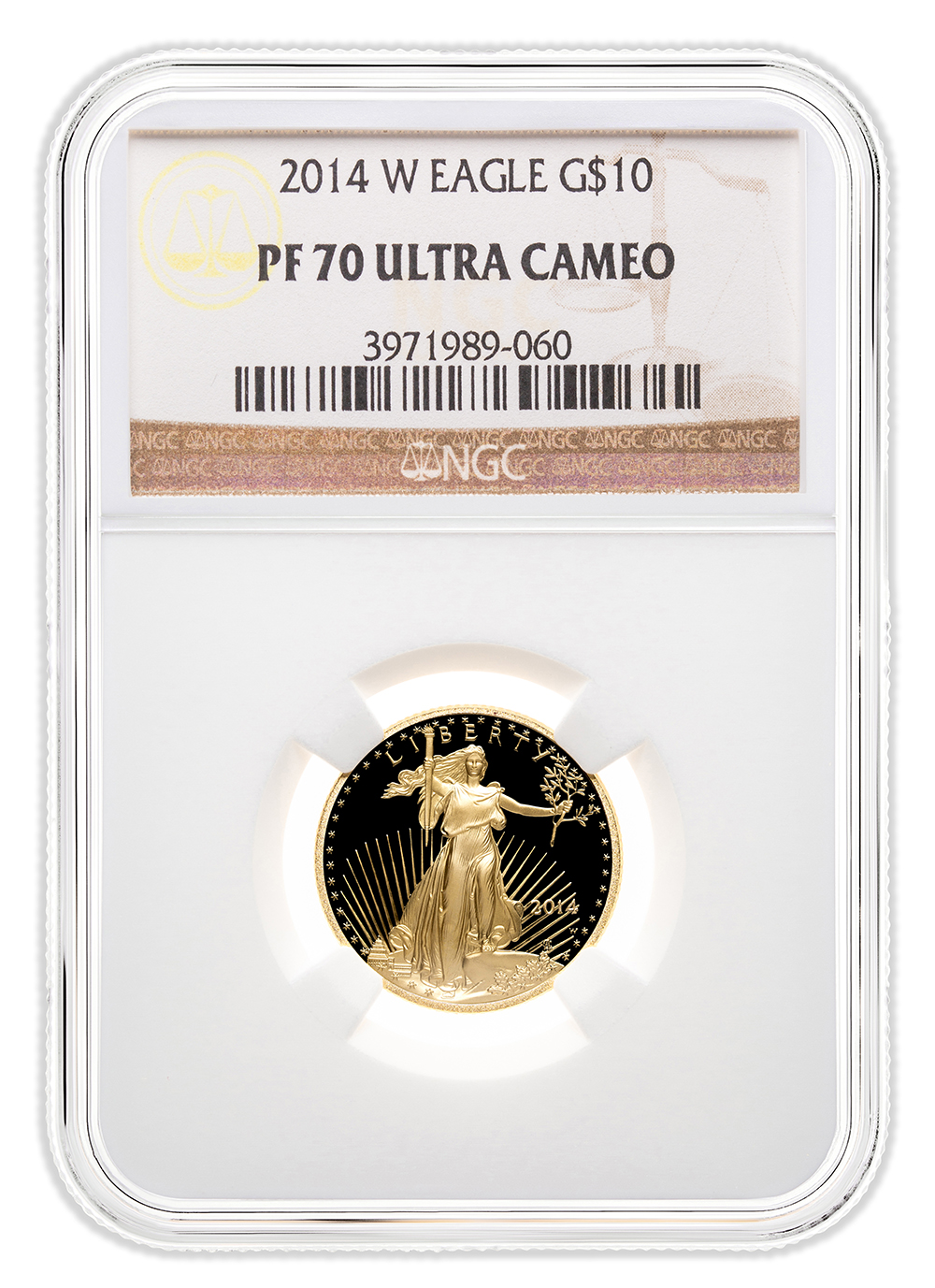 2014-W 1/4 oz Proof Gold Eagle $10 NGC PF70
