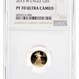 2013-W 1/10 oz Proof Gold Eagle $5 NGC PF70
