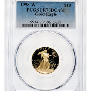 1998-W 1/4 oz Proof Gold Eagle $10 PCGS PR70