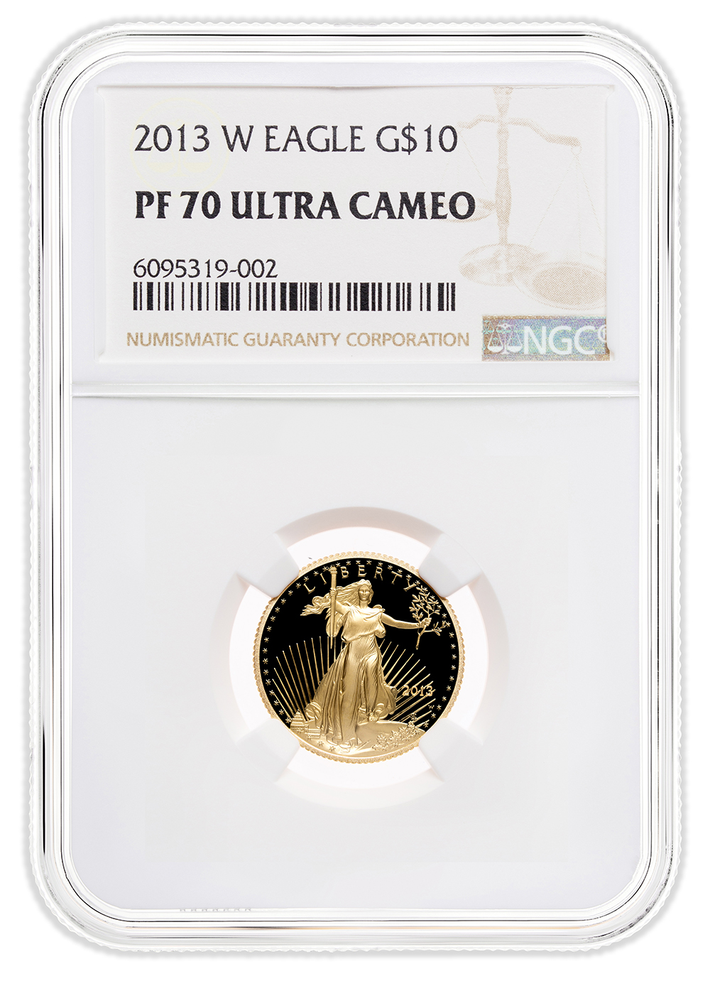 2013-W 1/4 oz Proof Gold Eagle $10 NGC PF70