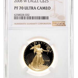 2008-W 1/2 oz Proof Gold Eagle $25 NGC PF70