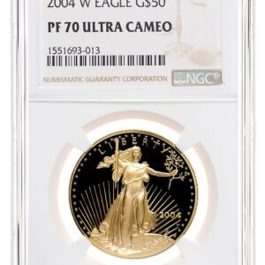2004-W 1 oz Proof Gold Eagle $50 NGC PF70