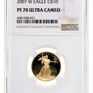 2007-W 1/4 oz Proof Gold Eagle $10 NGC PF70