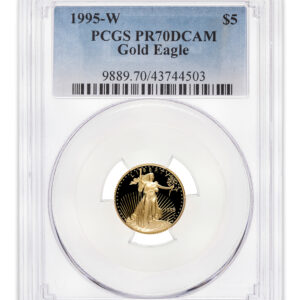 1995-W 1/10 oz Proof Gold Eagle $5 PCGS PR70
