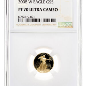 2008-W 1/10 oz Proof Gold Eagle $5 NGC PF70