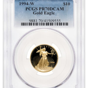 1994-W 1/4 oz Proof Gold Eagle $10 PCGS PR70