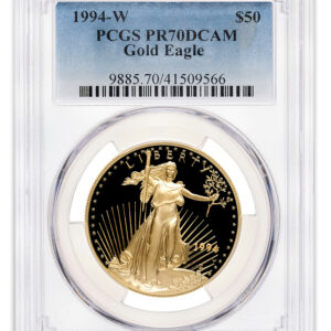 1994-W 1 oz Proof Gold Eagle $50 PCGS PR70