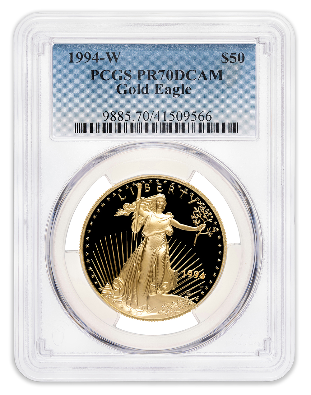 1994-W 1 oz Proof Gold Eagle $50 PCGS PR70