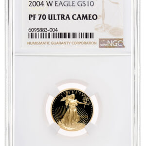 2004-W 1/4 oz Proof Gold Eagle $10 NGC PF70