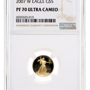 2007-W 1/10 oz Proof Gold Eagle $5 NGC PF70