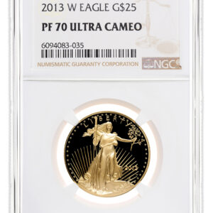 2013-W 1/2 oz Proof Gold Eagle $25 NGC PF70