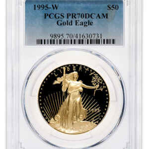 1995-W 1 oz Proof Gold Eagle $50 PCGS PR70