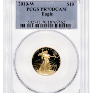 2010-W 1/4 oz Proof Gold Eagle $10 PCGS PR70