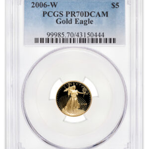 2006-W 1/10 oz Proof Gold Eagle $5 PCGS PR70