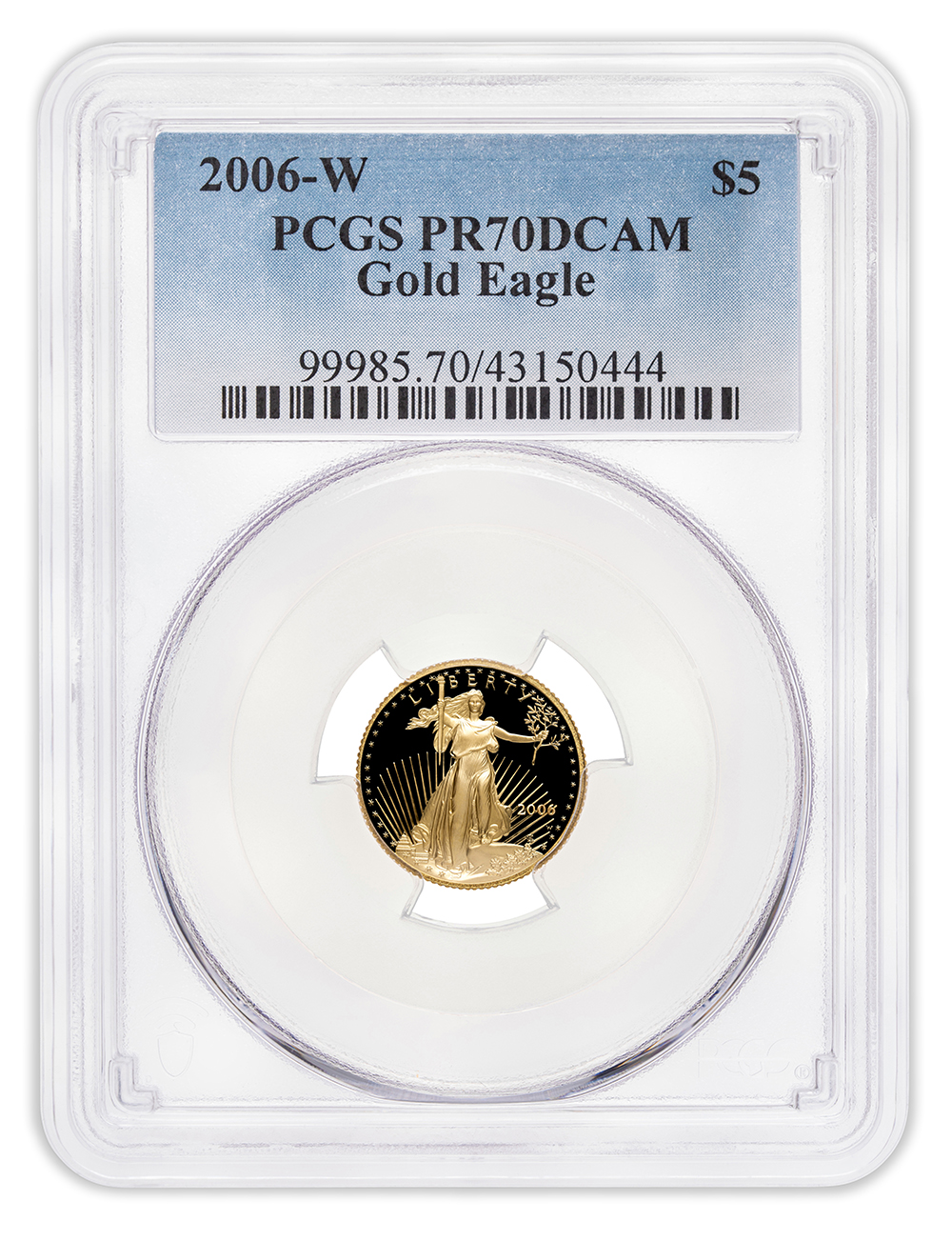 2006-W 1/10 oz Proof Gold Eagle $5 PCGS PR70