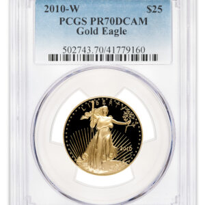 2010-W 1/2 oz Proof Gold Eagle $25 PCGS PR70
