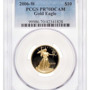 2006-W 1/4 oz Proof Gold Eagle $10 PCGS PR70