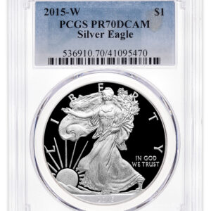 2015-W Proof Silver Eagle PCGS PR70