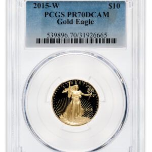 2015-W 1/4 oz Proof Gold Eagle $10 PCGS PR70