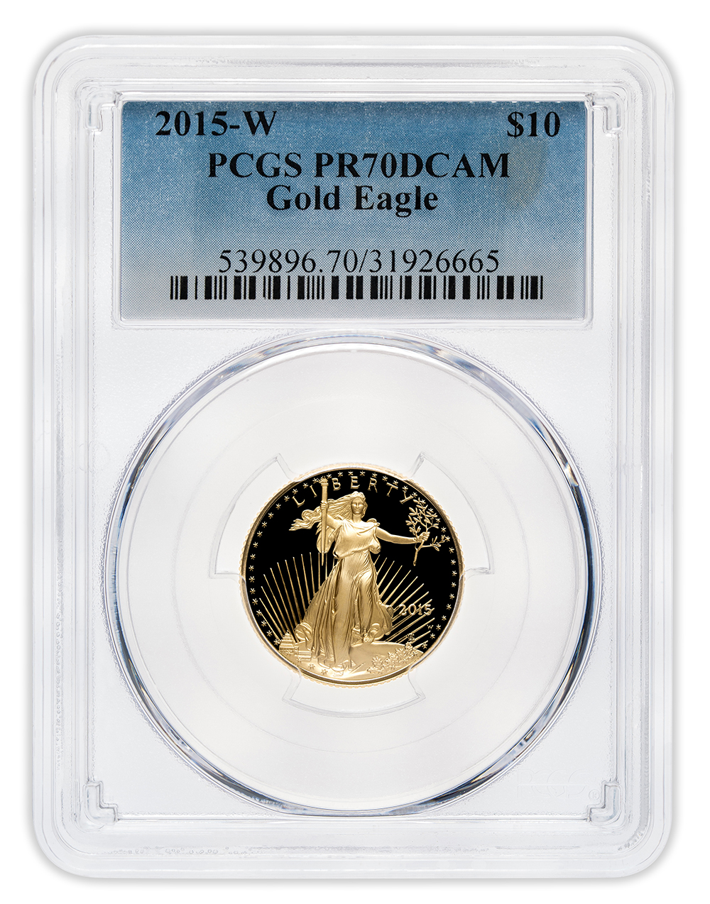 2015-W 1/4 oz Proof Gold Eagle $10 PCGS PR70
