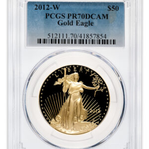 2012-W 1 oz Proof Gold Eagle $50 PCGS PR70