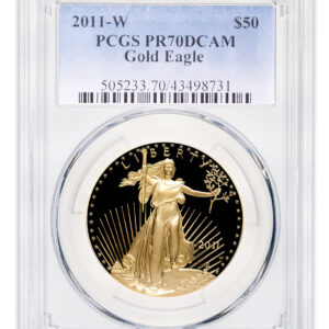 2011-W 1 oz Proof Gold Eagle $50 PCGS PR70