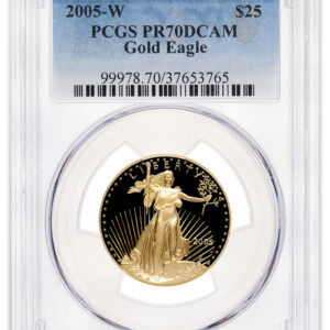 2005-W 1/2 oz Proof Gold Eagle $25 PCGS PR70