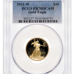 2011-W 1/4 oz Proof Gold Eagle $10 PCGS PR70