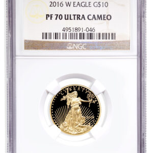 2016-W 1/4 oz Proof Gold Eagle $10 NGC PF70