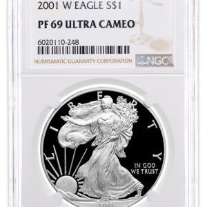 2001-W Proof Silver Eagle NGC PF69
