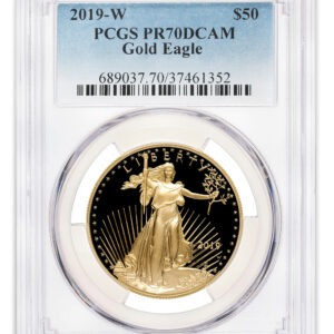 2019-W 1 oz Proof Gold Eagle $50 PCGS PR70