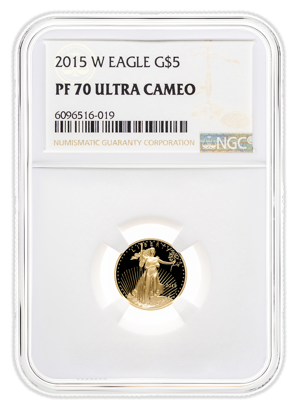 2015-W 1/10 oz Proof Gold Eagle $5 NGC PF70