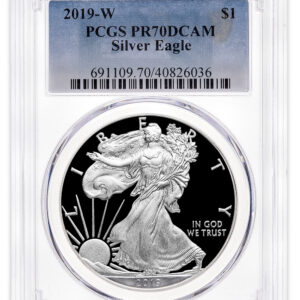 2019-W Proof Silver Eagle PCGS PR70