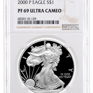 2000-P Proof Silver Eagle NGC PF69