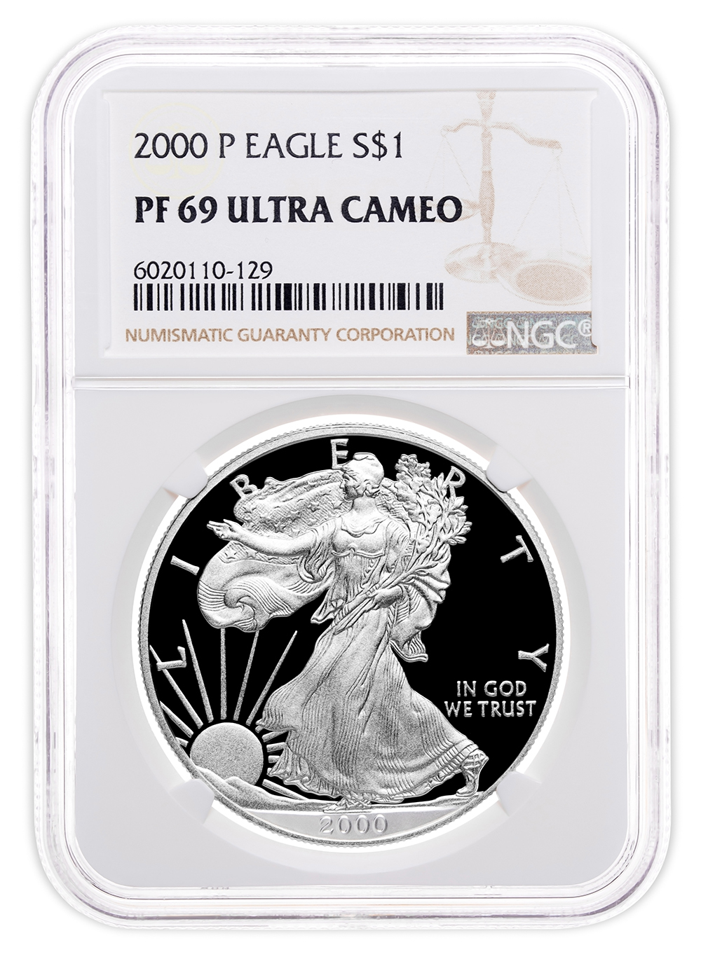 2000-P Proof Silver Eagle NGC PF69