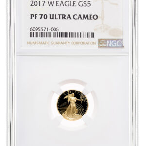 2017-W 1/10 oz Proof Gold Eagle $5 NGC PF70