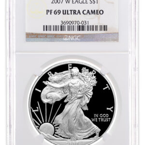 2007-W Proof Silver Eagle NGC PF69