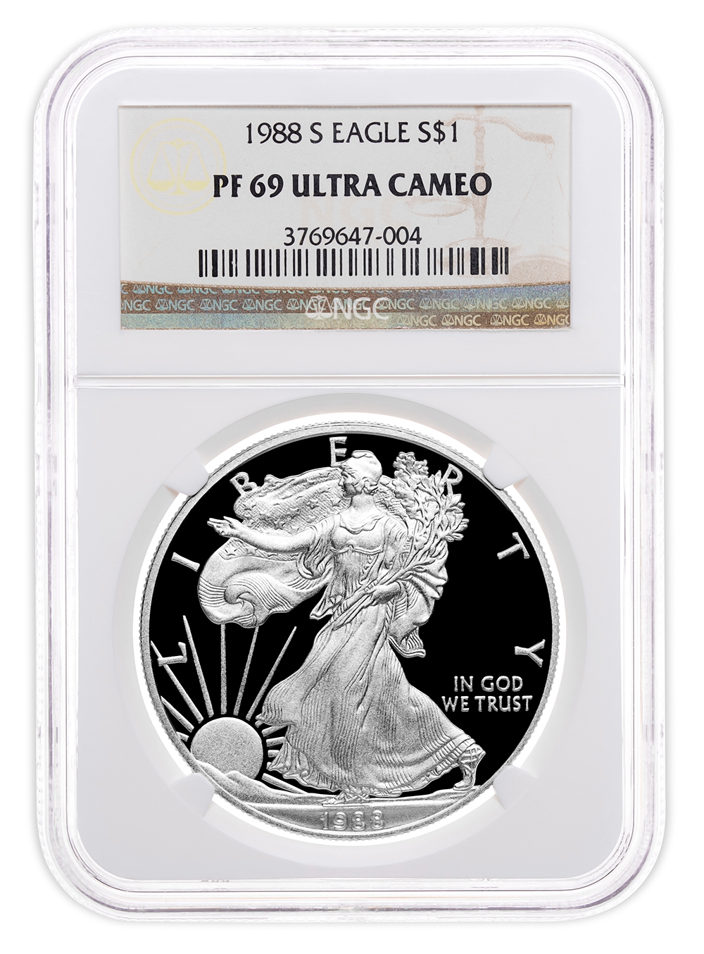1988-S Proof Silver Eagle NGC PF69