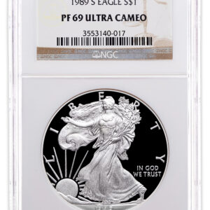 1989-S Proof Silver Eagle NGC PF69