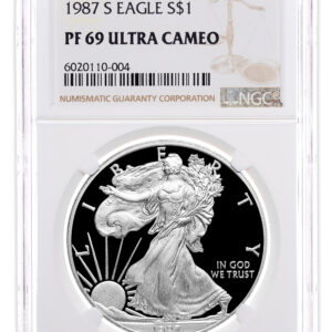 1987-S Proof Silver Eagle NGC PF69
