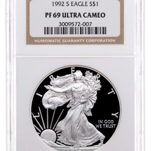 1992-S Proof Silver Eagle NGC PF69