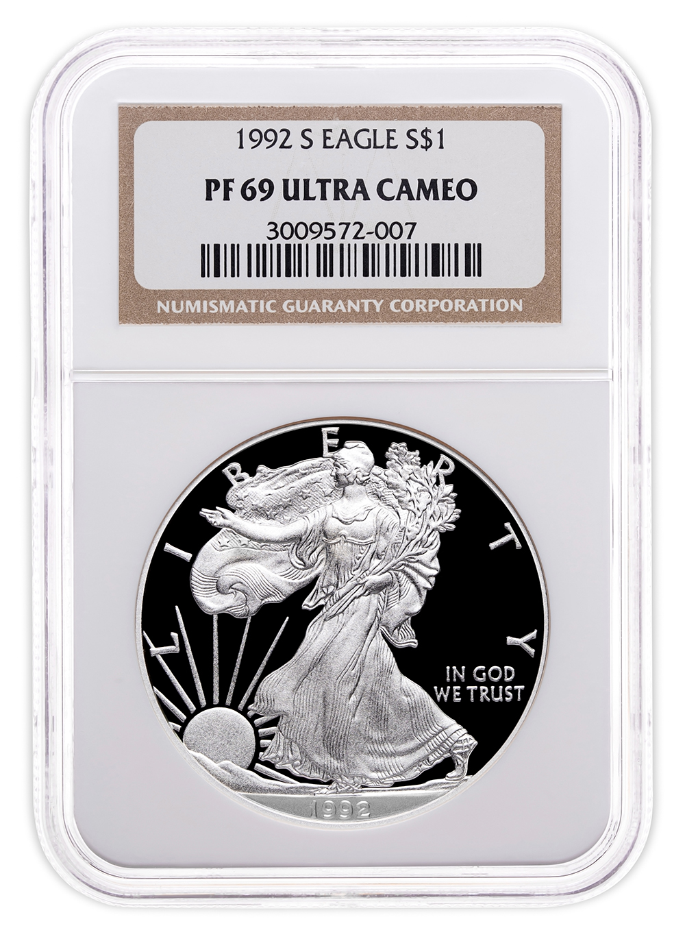 1992-S Proof Silver Eagle NGC PF69