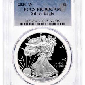 2020-W Proof Silver Eagle PCGS PR70